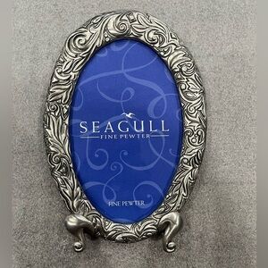 VTG Seagulls Premium Pewter Oval Photo Frame 2001